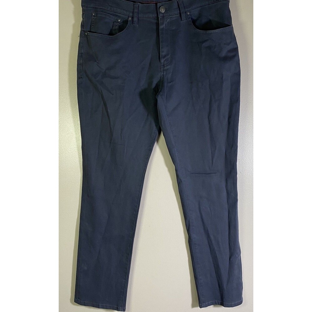 Brooks Brothers Chino Pants Men 36x30 Blue Straight Leg Cotton Lyocell Stretch
